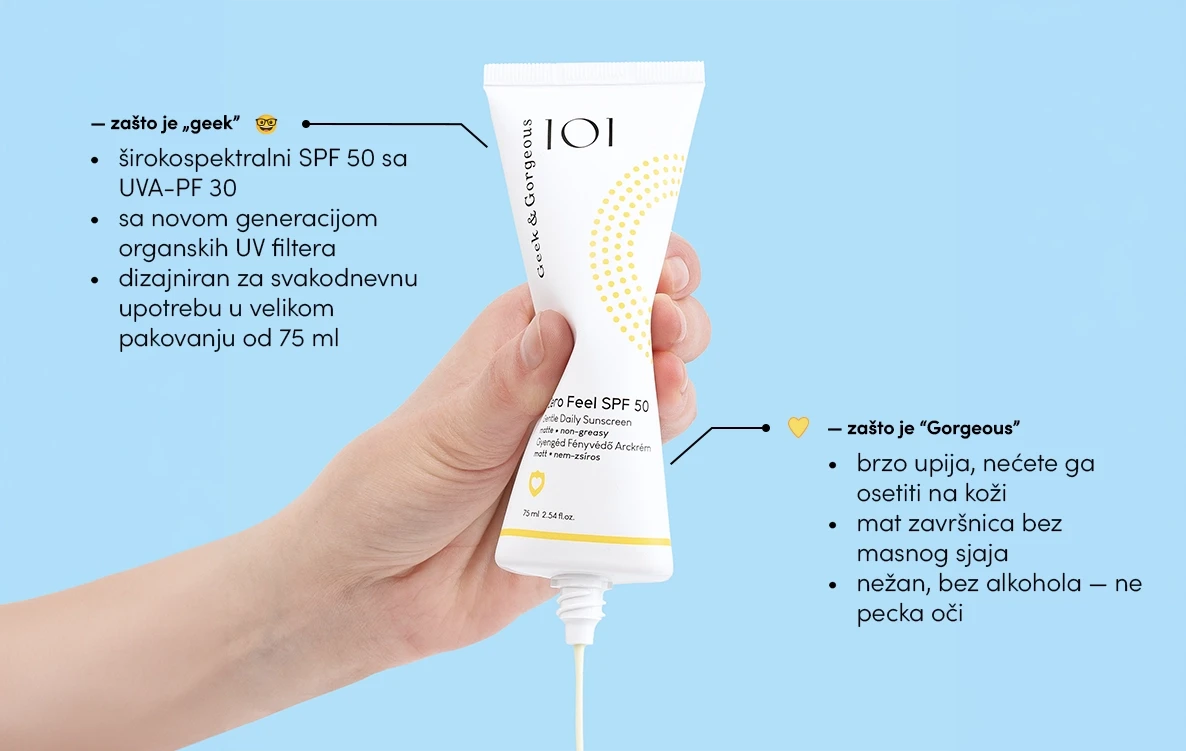 Stigao je Geek&Gorgeous Zero Feel SPF 50!