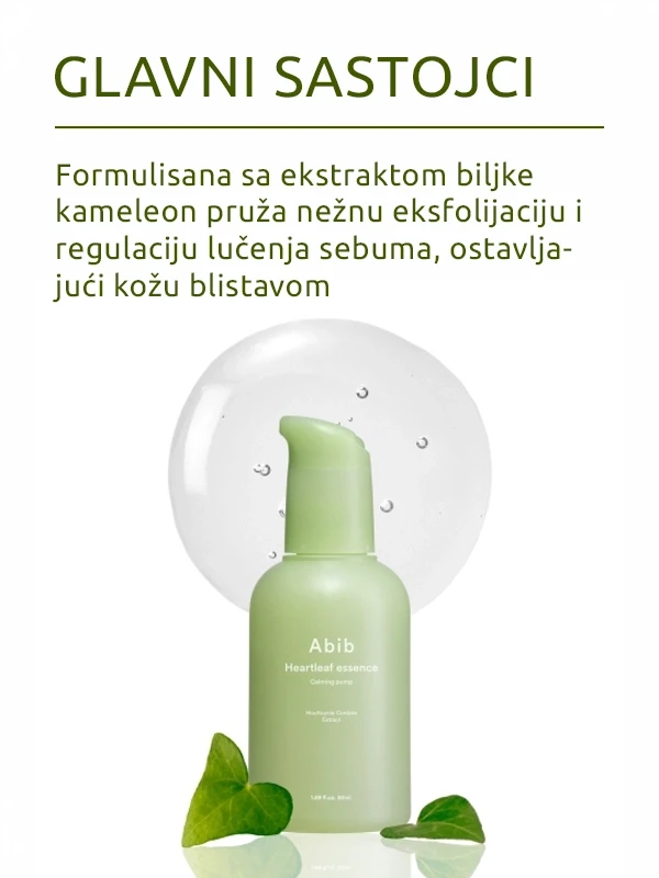 Abib Heartleaf Calming Pump esencija 50 ml