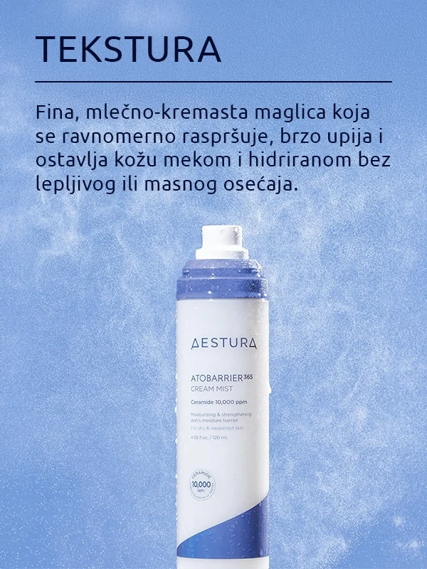 Aestura Atobarrier 365 Cream Mist toner u spreju 120 ml