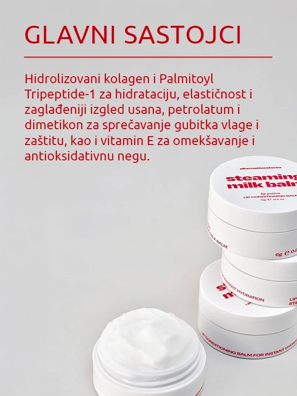 Alternativestereo Lip Potion Steaming Milk balzam za usne 6 g