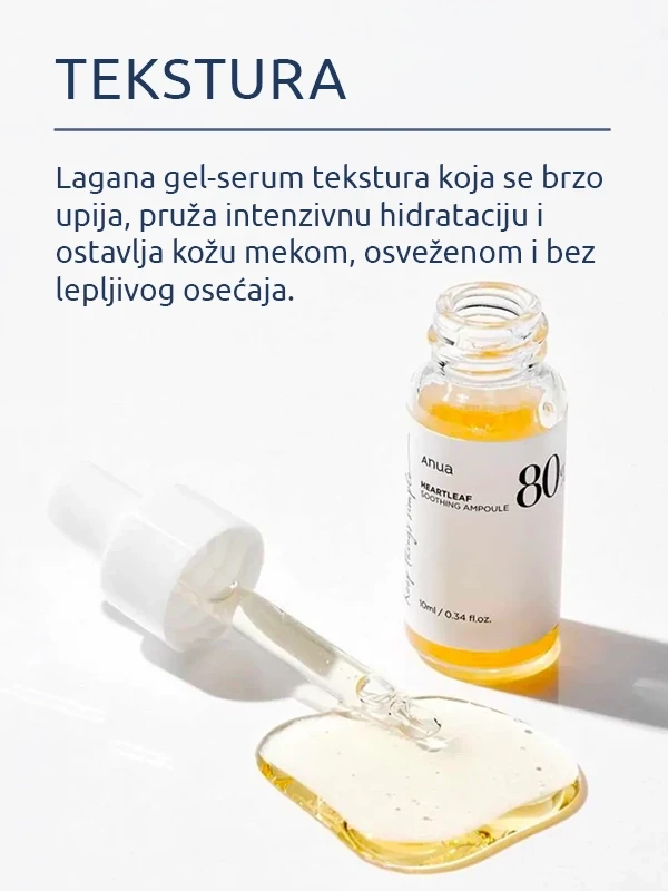 Anua 80% Heartleaf Soothing Mini ampula 10 ml