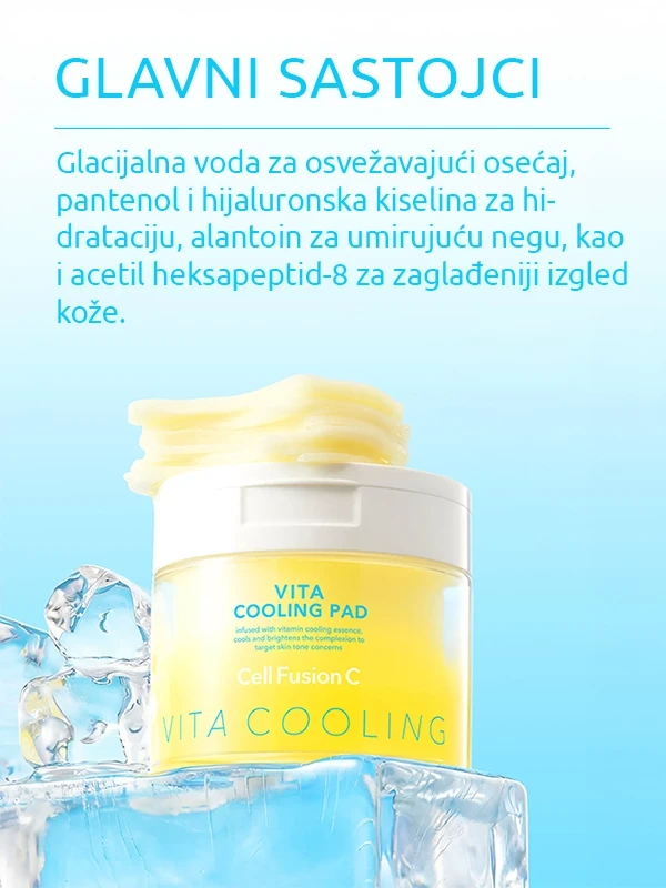 Cell Fusion C Post Alpha Vita Cooling Pad tupferi za lice 70 kom.