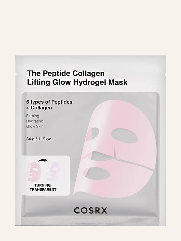CosRX The Peptide Collagen Lifting Glow hidrogel maska 34 g