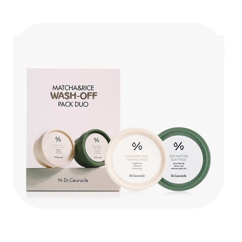 Dr.Ceuracle Jeju Matcha & Rice Wash off maske set 115g+115g