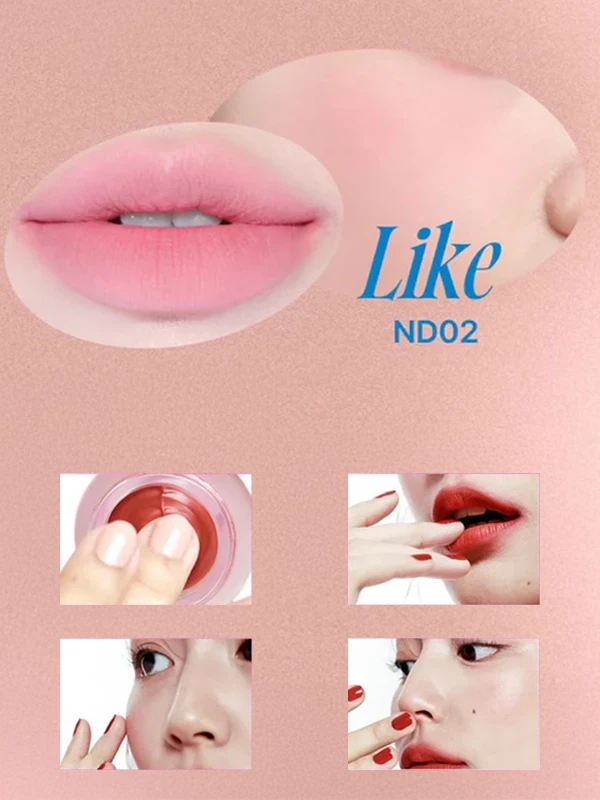 fwee Keyring Lip&Cheek Blurry Pudding Pot ND02 Like rumenilo/ruž za usne 5g