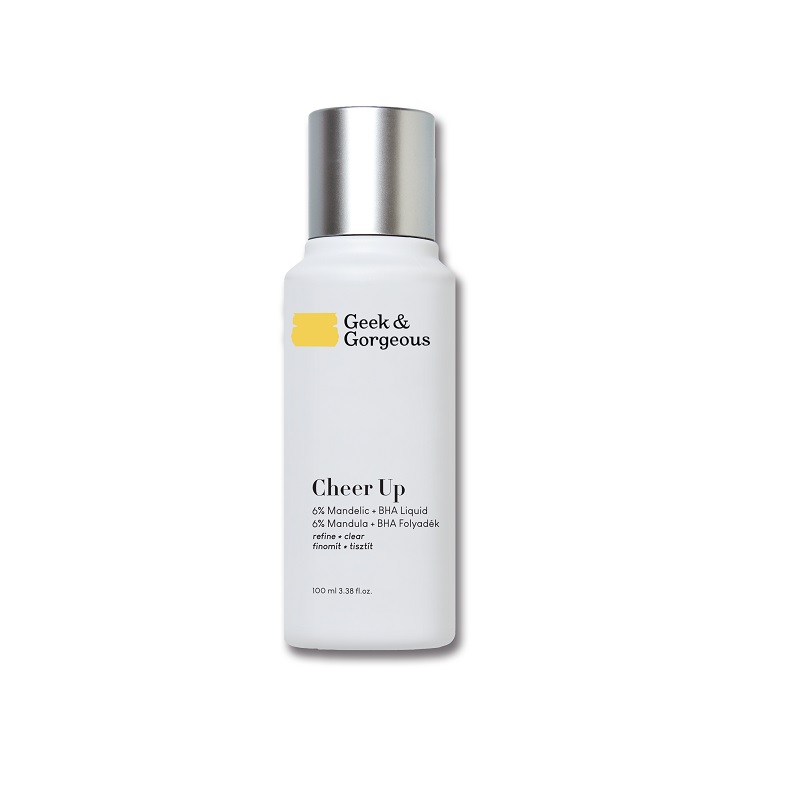 Geek&Gorgeous Cheer up 6% AHA+BHA toner sa bademovom i salicilnom kiselinom  100ml