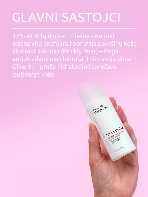 Geek&Gorgeous Smooth Out 12% AHA + Prickly Pear toner 100ml