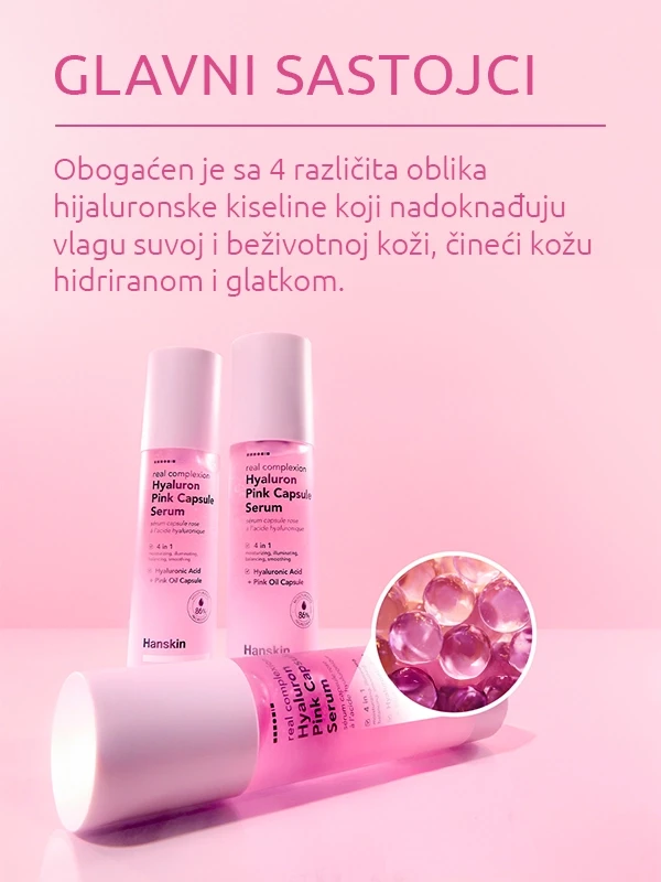 Hanskin Real Complexion Hyaluron Pink Capsule serum 50 ml