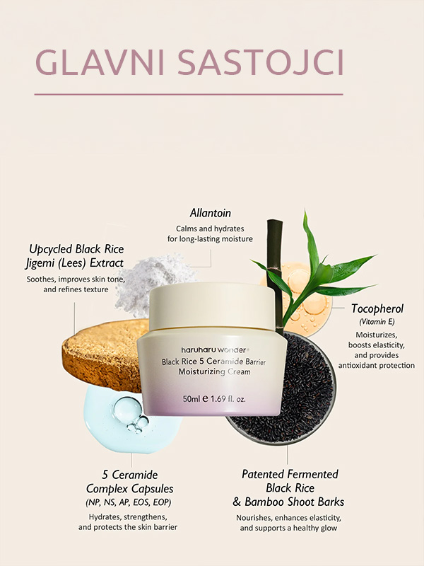 Haruharu Wonder Black Rice 5 Ceramide Barrier Moisturizing krema 50ml