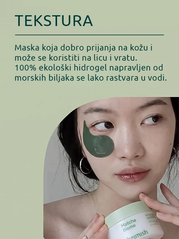 Heimish Matcha Biome hidrogel maske za područje ispod očiju 60 kom.
