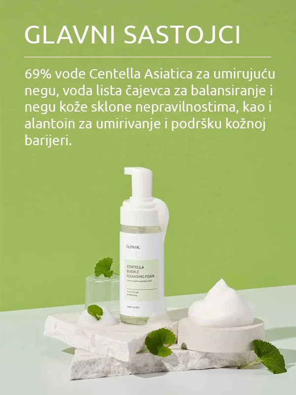 iUNIK Centella Bubble Cleansing pena za umivanje 150 ml