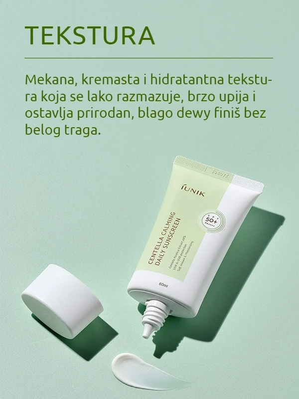 iUNIK Centella Calming Daily SPF 50 i PA++++ krema za zaštitu od sunca 60 ml