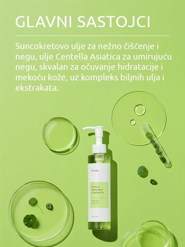 iUNIK Centella Green Fresh Cleansing ulje za čišćenje lica 200 ml