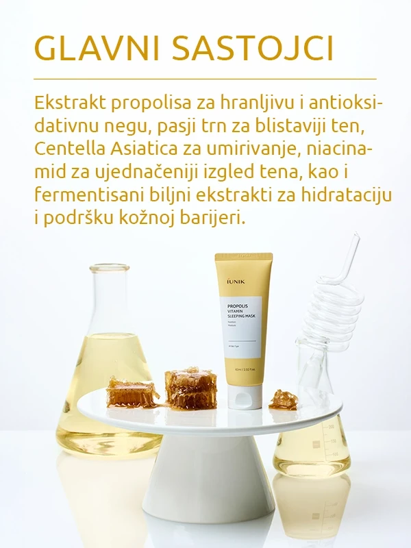 iUNIK Propolis Vitamin Sleeping noćna maska 60 ml