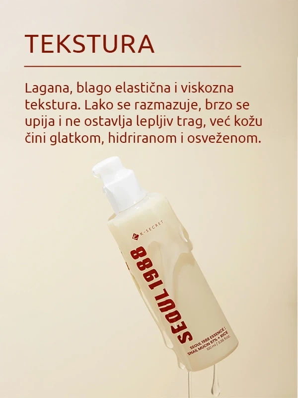 K-Secret (global) esencija: Snail Mucin 97% + Rice 100ml