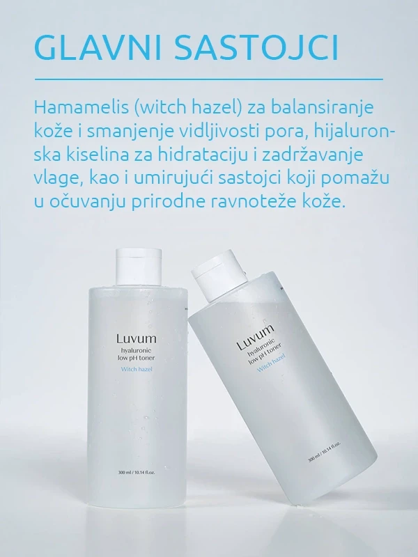 Luvum Witch Hazel Hyaluronic Low pH toner 300 ml