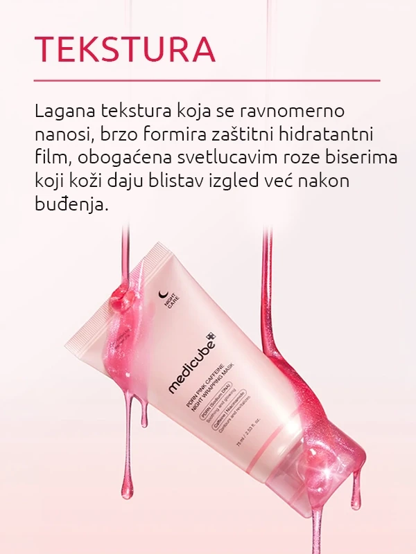 Medicube PDRN Pink Caffeine Night Wrapping noćna maska 75 ml