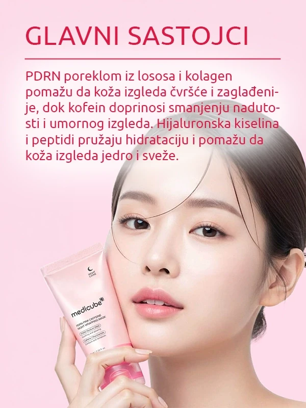 Medicube PDRN Pink Caffeine Night Wrapping noćna maska 75 ml