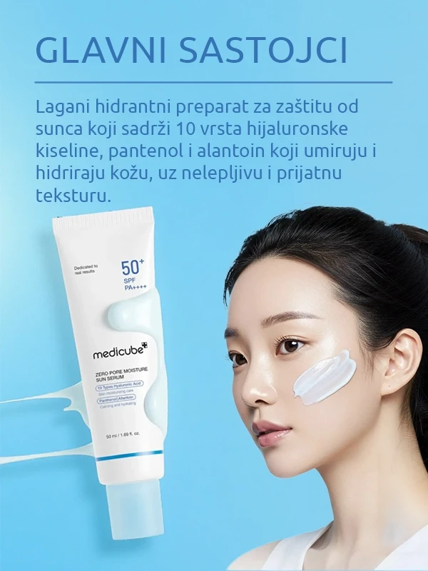 Medicube Zero Pore Moisture Sun serum SPF 50+ PA++++ 50 ml