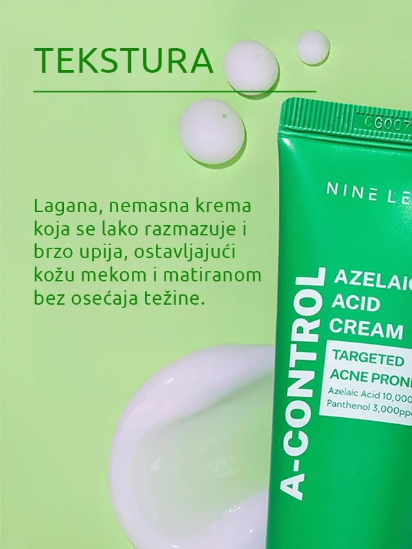 Nine Less A‑Control Azelaic Acid krema 50 ml