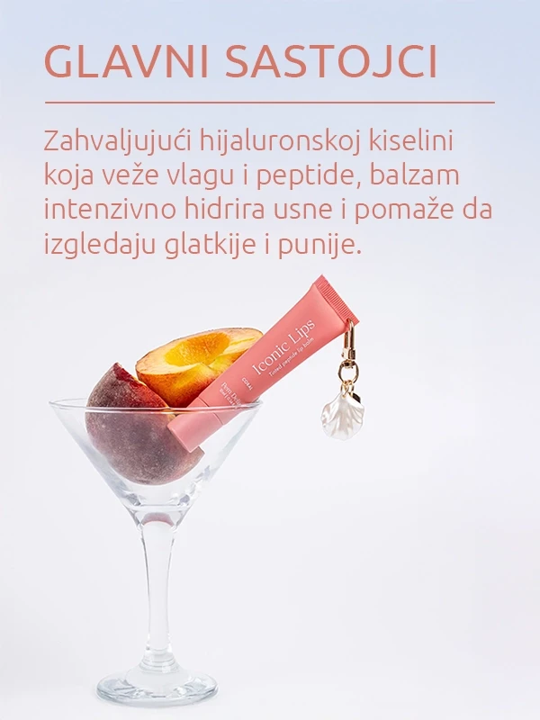 Pem Delian lconic Lips Coral Tinted balzam za usne sa priveskom 10 ml