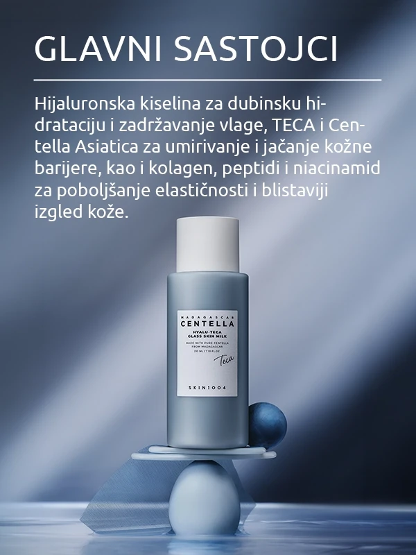 Skin1004 Madagascar Centella Hyalu-Teca Glass Skin Milk esencija 210 ml