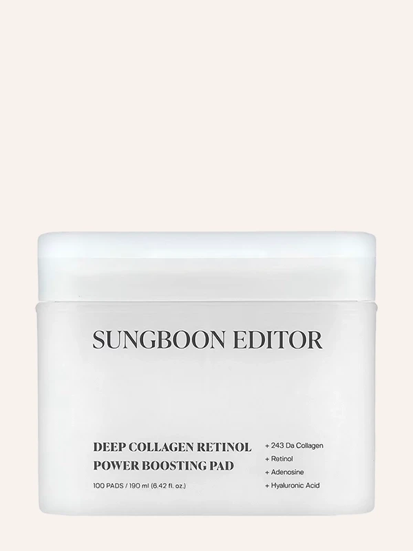 Sungboon Editor Deep Collagen Retinol Power Boosting tupferi za lice190 ml / 100 kom.