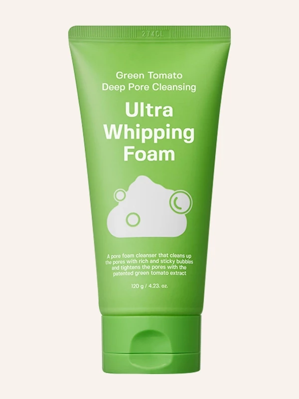 Sungboon Editor Green Tomato Deep Pore Cleansing Ultra Whipping pena za čišćenje lica120g