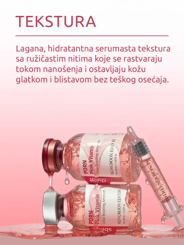 Sungboon Editor PDRN Pink Vitamin Glow  Boosting ampula 40 ml