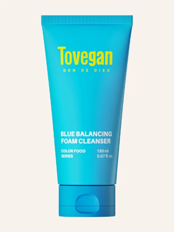 Tovegan Colorfood Series Blue Balancing pena za umivanje 150 ml