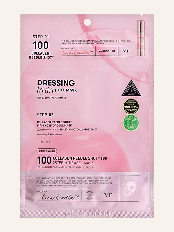 VT Cosmetics Collagen Reedle Shot 100 2-step Dressing Hydrogel maska 1,5 g + 33 g