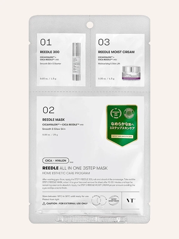 VT Cosmetics Reedle All-in-one 3 Step maska 25 g + 1,5 g + 1,5 g