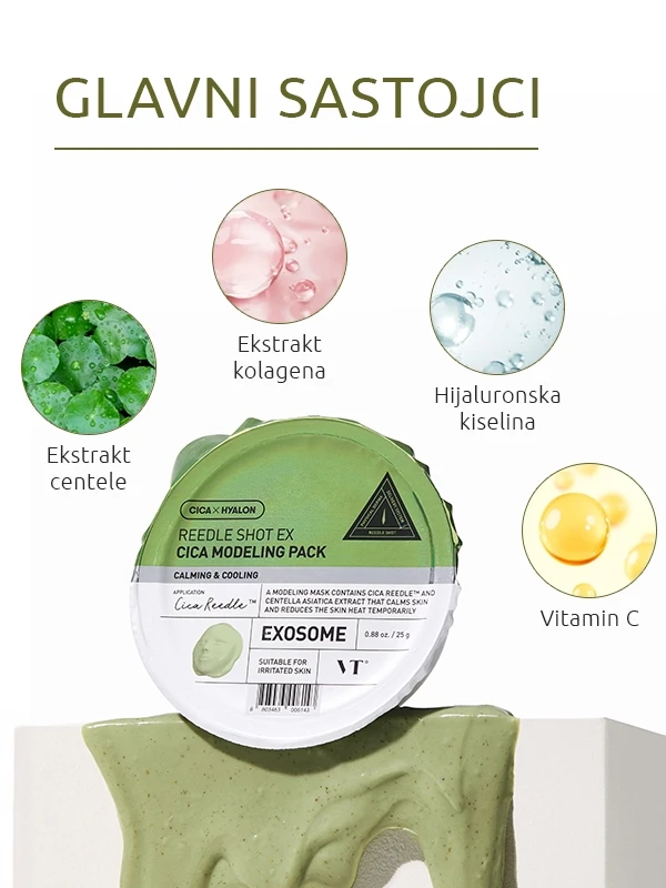 VT Cosmetics Reedle Shot ex Cica Modelling maska za lice 25 g