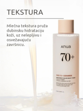 Anua Rice 70 Glow Milky toner 250ml