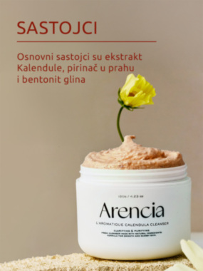 Arencia L'aromatique Calendula pasta za čišćenje lica 120g