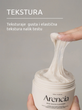 Arencia Rice Mucin pasta za čišćenje lica 120g