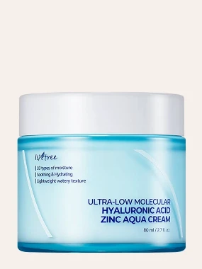 Isntree Ultra-low Molecular  Hyaluronic Acid Zinc Aqua krema 80ml