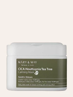 Mary&May Cica Houttuynia Tea tree umirujuća sheet maska 400g/30 kom.