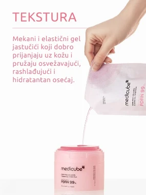 Medicube PDRN Pink Collagen Toning Gel tupferi za lice 70 kom.