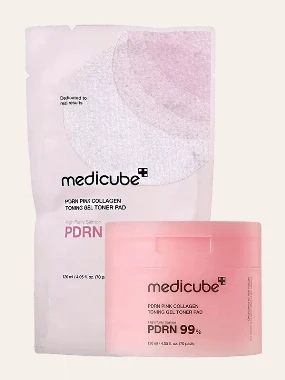 Medicube PDRN Pink Collagen Toning Gel tupferi za lice 70 kom.