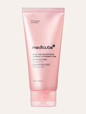 Medicube PDRN Pink Glutathione Capsule Cleansing pena za umivanje 120 g