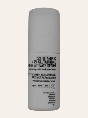 NERDS 15% Vitamin C + 2% Glutathione Fresh Active serum 30ml