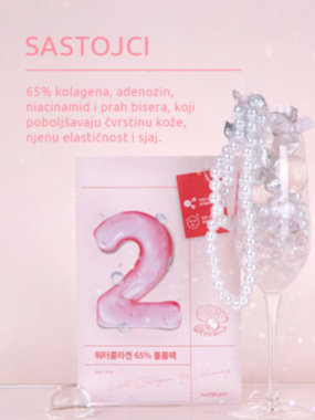 Numbuzin No.2 Water Collagen 65% Voluming Sheet maska 33ml